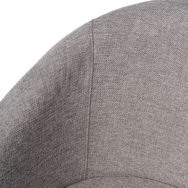 Esszimmerstuhl Chelva 2er-Set - Mischgewebe / Stahl - Lichtgrau