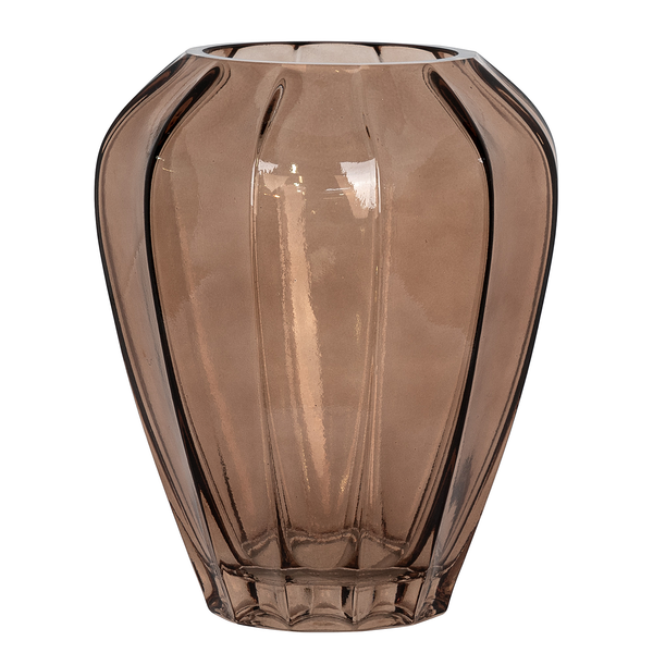 Vase Selvik - Farbglas - Braun - Höhe: 29 cm