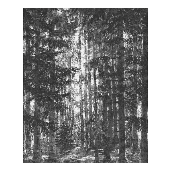 Vlies Fototapete Lustres Lapland - Vlies - Weiß - 200 x 250 cm