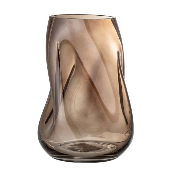 Vase Ingolf - Glas - Braun