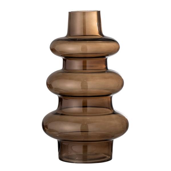 Vase Rauke - Glas - Braun