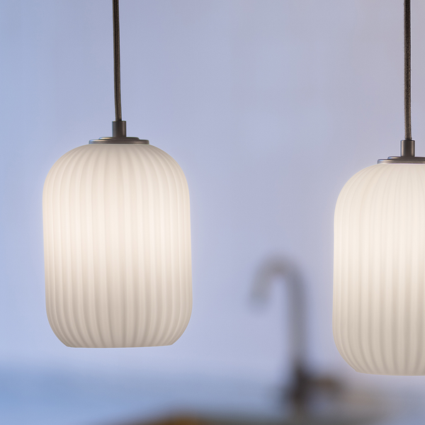 Pendelleuchte Cava - Glas / Eisen - 3-flammig