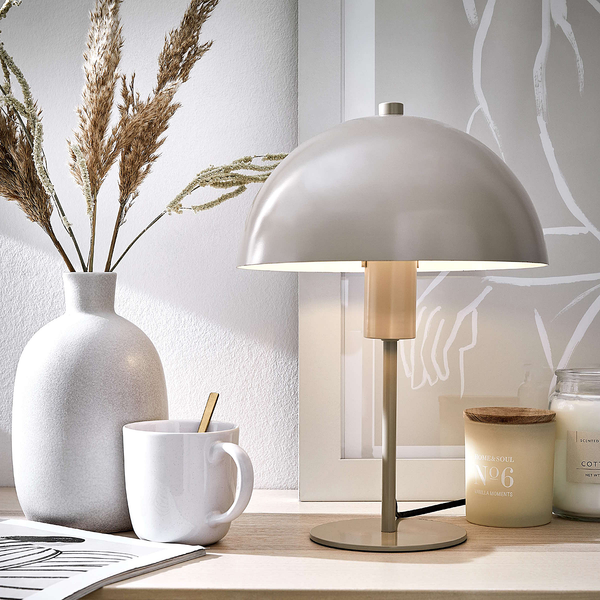 Tischlampe TOPEE - Eisen - Beige - Beige