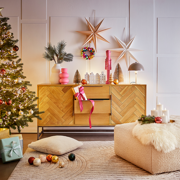 Tischlampe TOPEE - Eisen - Beige - Beige
