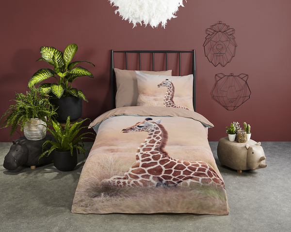 Kinderbettwäsche Sima - Baumwolle - 140 x 240 cm - Sand - 140 x 240 cm