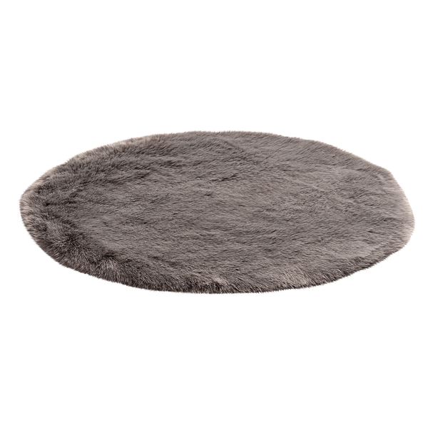 Fellteppich My Samba 495 - Polyacryl / Polyester - 80 x 80 cm - Taupe - Taupe - 80 x 80 cm