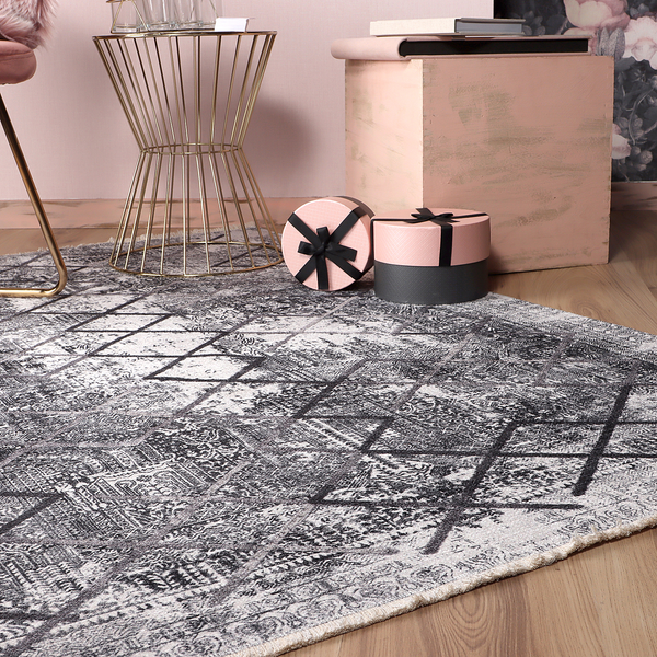 Outdoor-Teppich My Valencia 633 - Polyester - 115 x 170 cm - Grau - 115 x 170 cm