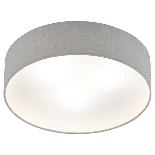 Deckenleuchte Maat - Eisen - 3-flammig - Lichtgrau