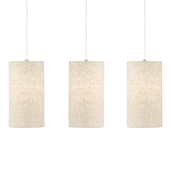 Pendelleuchte Thor 3-flammig - Eisen - Beige
