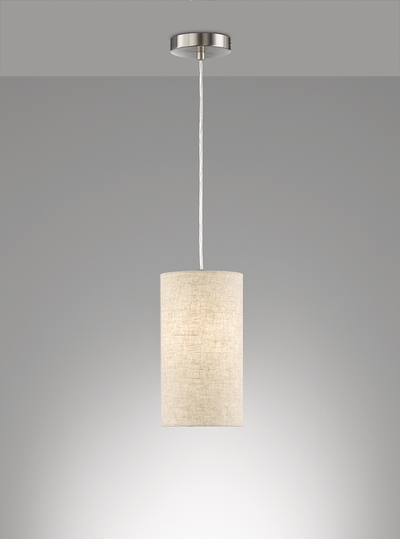 Pendelleuchte Thor 1-flammig - Eisen - Beige