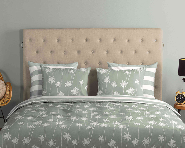 Renforce Bettwäsche Summer - Baumwolle - Grün - 140 x 200/220 cm + Kissen 70 x 60 cm