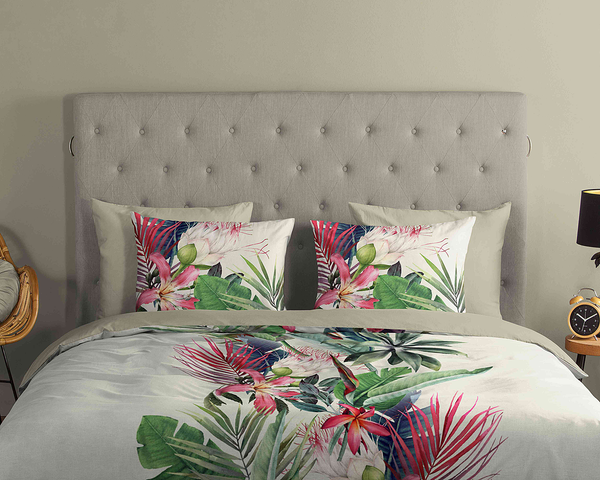 Renforce Bettwäsche Itanya - Baumwolle - Multicolor / Grün - 140 x 200/220 cm + Kissen 70 x 60 cm