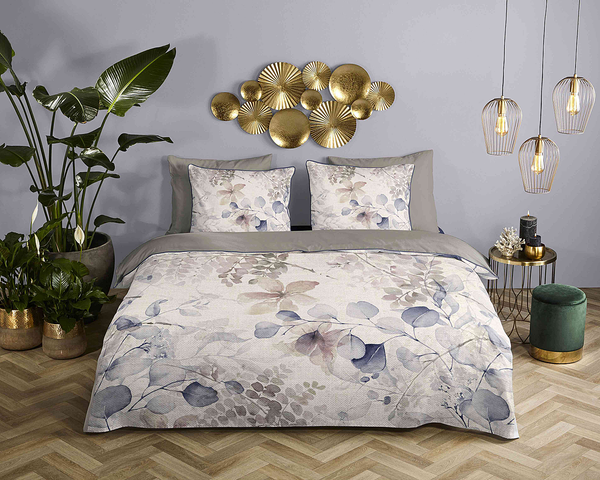 Renforce Bettwäsche Fivien - Bio-Baumwolle/Satin - Sand - 140 x 200/220 cm + Kissen 70 x 60 cm
