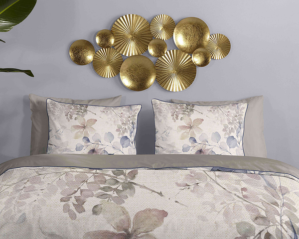 Renforce Bettwäsche Fivien - Bio-Baumwolle/Satin - Sand - 140 x 200/220 cm + Kissen 70 x 60 cm