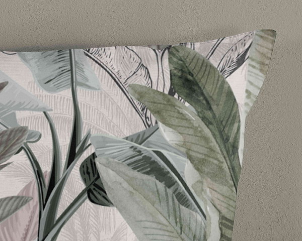 Renforce Bettwäsche Irene - Baumwolle - Grau - 155 x 220 cm + Kissen 80 x 80 cm