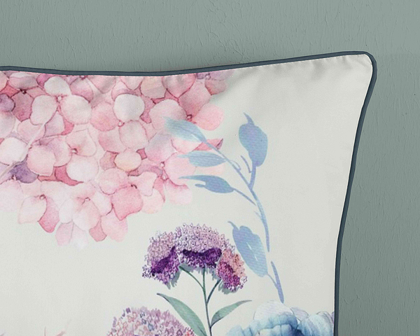 Renforce Bettwäsche Mondet - Bio-Baumwolle/Satin - Grau / Blau - 240 x 200/220 cm + 2 Kissen 70 x 40 cm