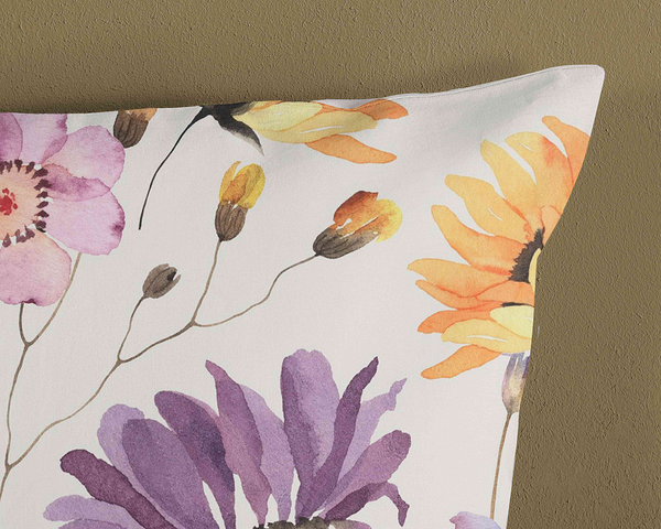 Renforce Bettwäsche Kate - Baumwolle - Multicolor / Beige - 200 x 200 cm + 2 Kissen 80 x 80 cm
