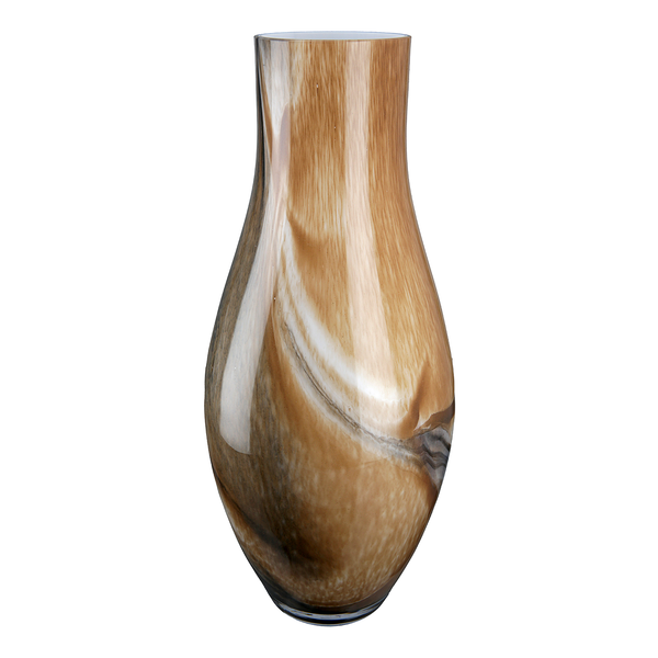 Vase Draga - Farbglas - Braun - Höhe: 40 cm