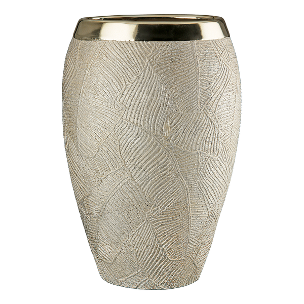 Vase Cascade - Keramik - Champagner