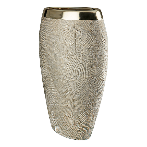 Vase Cascade - Keramik - Champagner