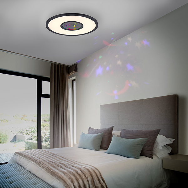 LED-Deckenleuchte Astro - Polycarbonat / Eisen - 2-flammig