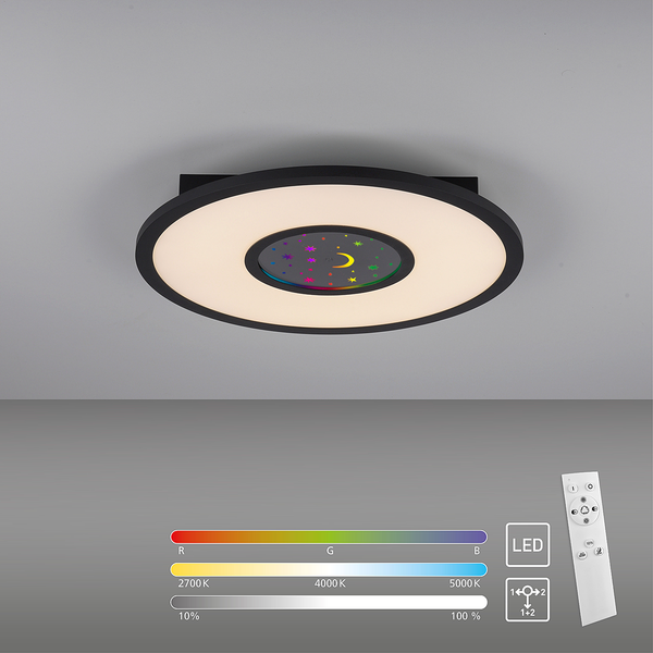 LED-Deckenleuchte Astro - Polycarbonat / Eisen - 2-flammig