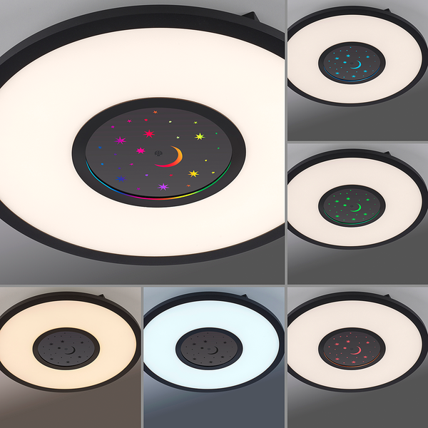 LED-Deckenleuchte Astro - Polycarbonat / Eisen - 2-flammig