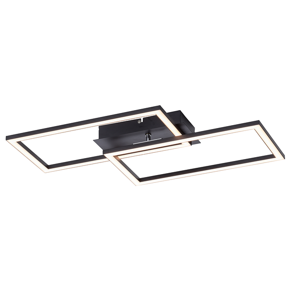 LED-Deckenleuchte Iven E - Polycarbonat / Aluminium - 1-flammig