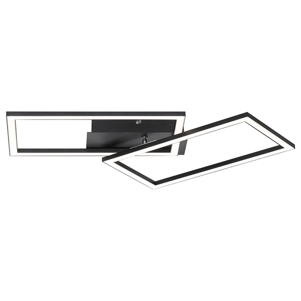 LED-Deckenleuchte Iven E - Polycarbonat / Aluminium - 1-flammig