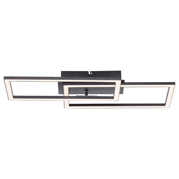 LED-Deckenleuchte Iven E - Polycarbonat / Aluminium - 1-flammig
