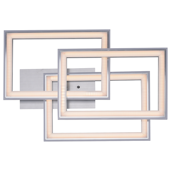 LED-Deckenleuchte Felix60 Typ C - Polycarbonat / Aluminium - 2-flammig