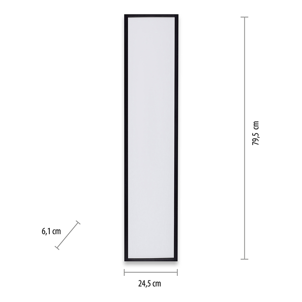 LED-Deckenleuchte Flat rechteckig - Polycarbonat / Aluminium - 1-flammig