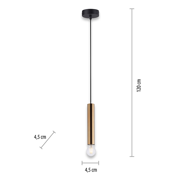Pendelleuchte Bruna Typ B - Eisen - 1-flammig