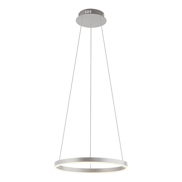 LED-Pendelleuchte Ritus Typ A - Kunststoff / Aluminium - 1-flammig - Silber
