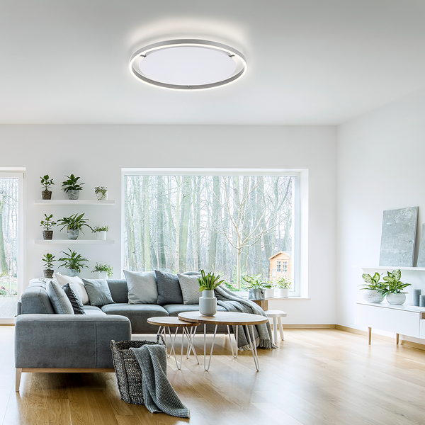 LED-Deckenleuchte Ritus Typ B - Kunststoff / Aluminium - 1-flammig - Silber