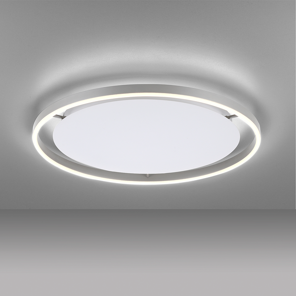 LED-Deckenleuchte Ritus Typ B - Kunststoff / Aluminium - 1-flammig - Silber