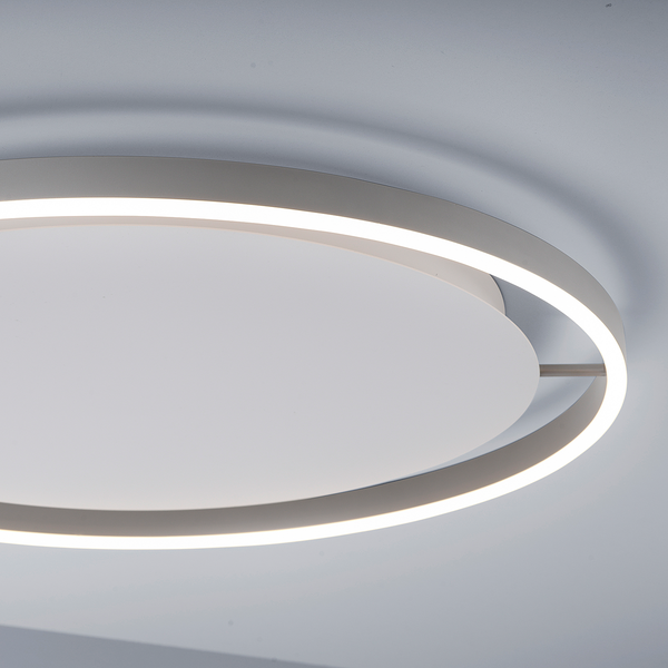 LED-Deckenleuchte Ritus Typ B - Kunststoff / Aluminium - 1-flammig - Silber