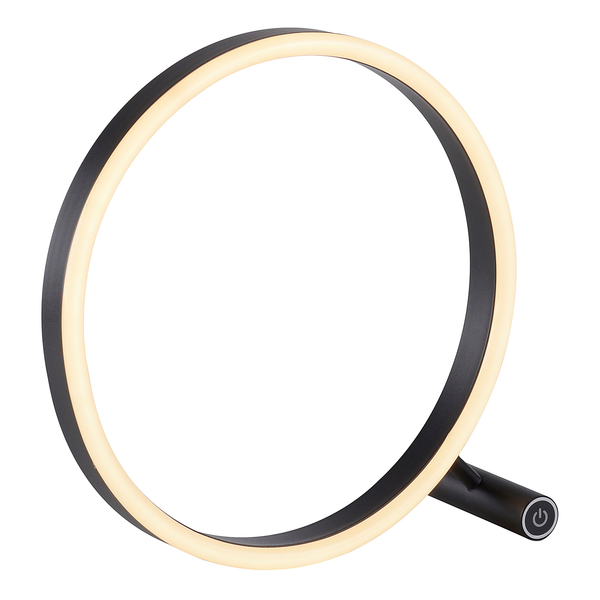 LED-Tischleuchte Ritus - Kunststoff / Aluminium - 1-flammig - Schwarz