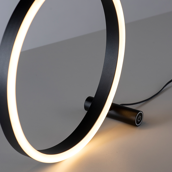 LED-Tischleuchte Ritus - Kunststoff / Aluminium - 1-flammig - Schwarz
