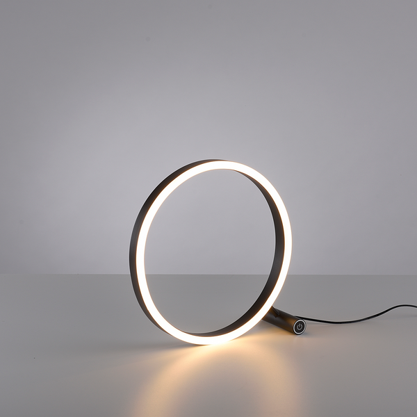 LED-Tischleuchte Ritus - Kunststoff / Aluminium - 1-flammig - Schwarz