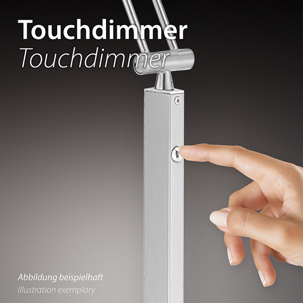 LED-Tischleuchte Ritus - Kunststoff / Aluminium - 1-flammig - Schwarz