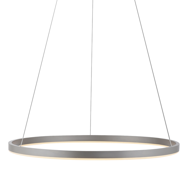 LED-Pendelleuchte Ritus Typ B - Kunststoff / Aluminium - 1-flammig - Silber