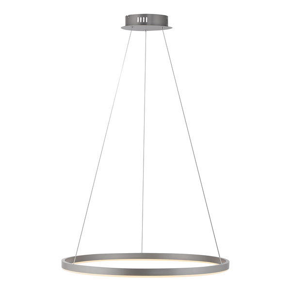 LED-Pendelleuchte Ritus Typ B - Kunststoff / Aluminium - 1-flammig - Silber