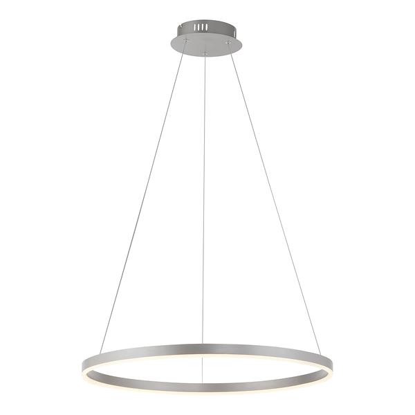 LED-Pendelleuchte Ritus Typ B - Kunststoff / Aluminium - 1-flammig - Silber