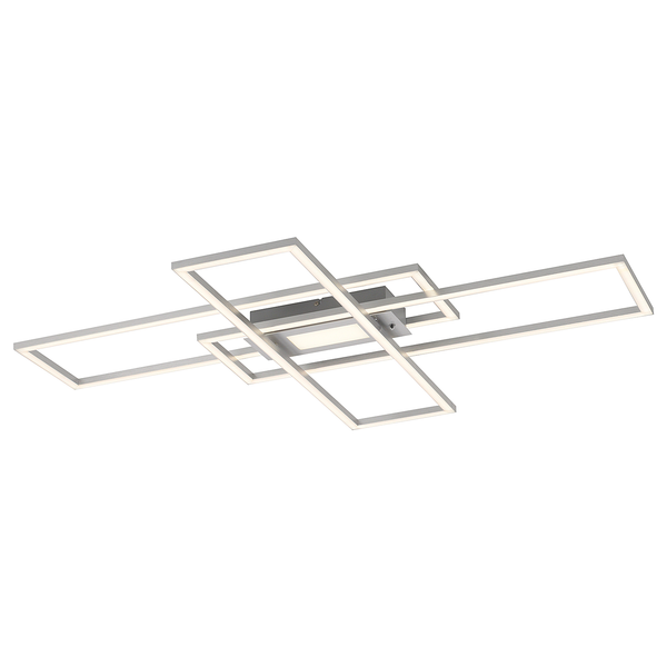 LED-Deckenleuchte Asmin Typ A - Polycarbonat / Aluminium - 1-flammig - Silber