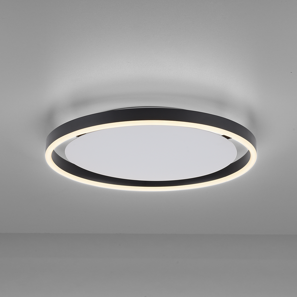 LED-Deckenleuchte Ritus Typ A - Kunststoff / Aluminium - 1-flammig - Schwarz