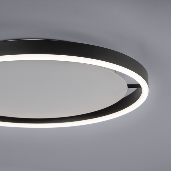 LED-Deckenleuchte Ritus Typ A - Kunststoff / Aluminium - 1-flammig - Schwarz