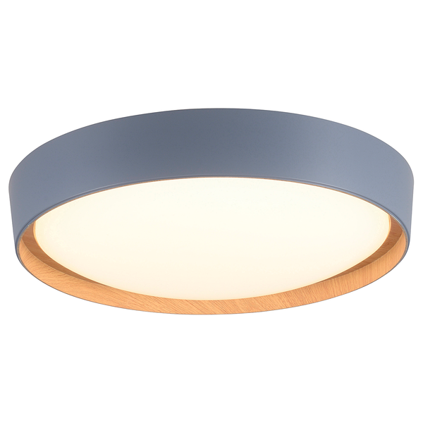LED-Deckenleuchte Emilia - Polycarbonat - 1-flammig - Grau