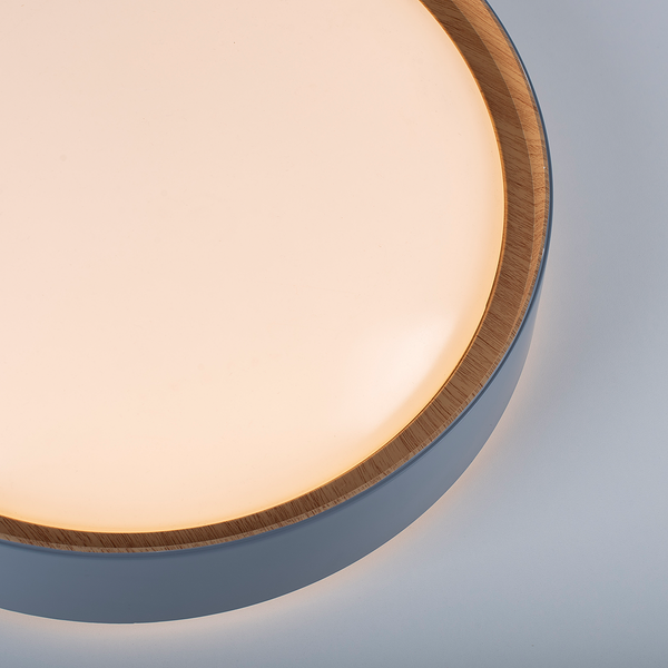 LED-Deckenleuchte Emilia - Polycarbonat - 1-flammig - Grau