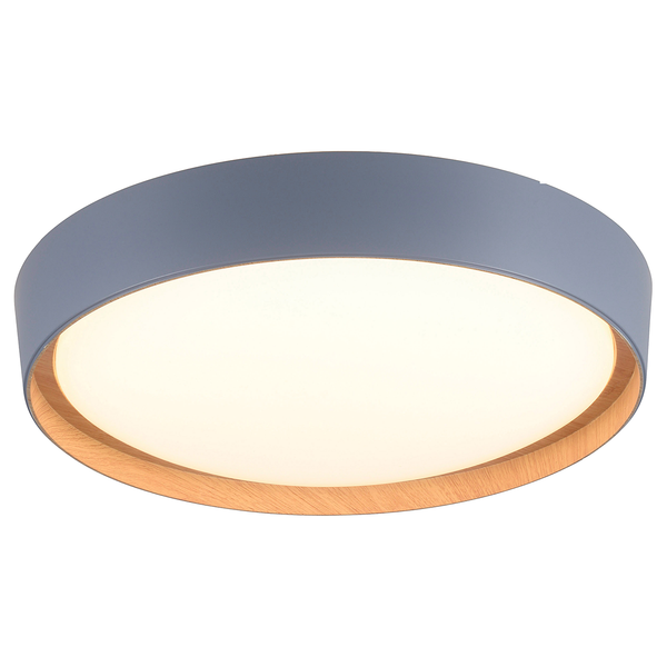 LED-Deckenleuchte Emilia - Polycarbonat - 1-flammig - Grau